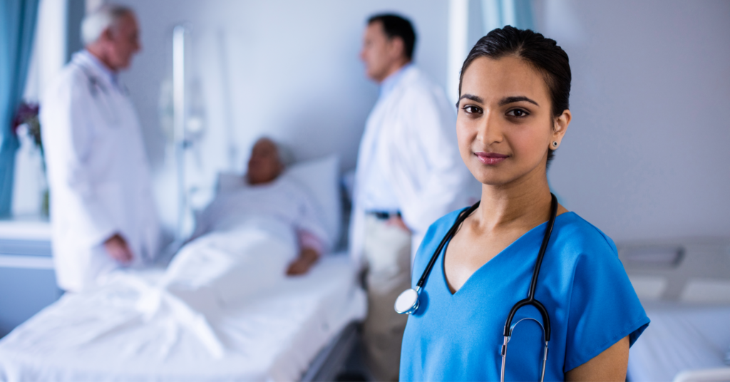 An Indian Doctor providing health care assistance 